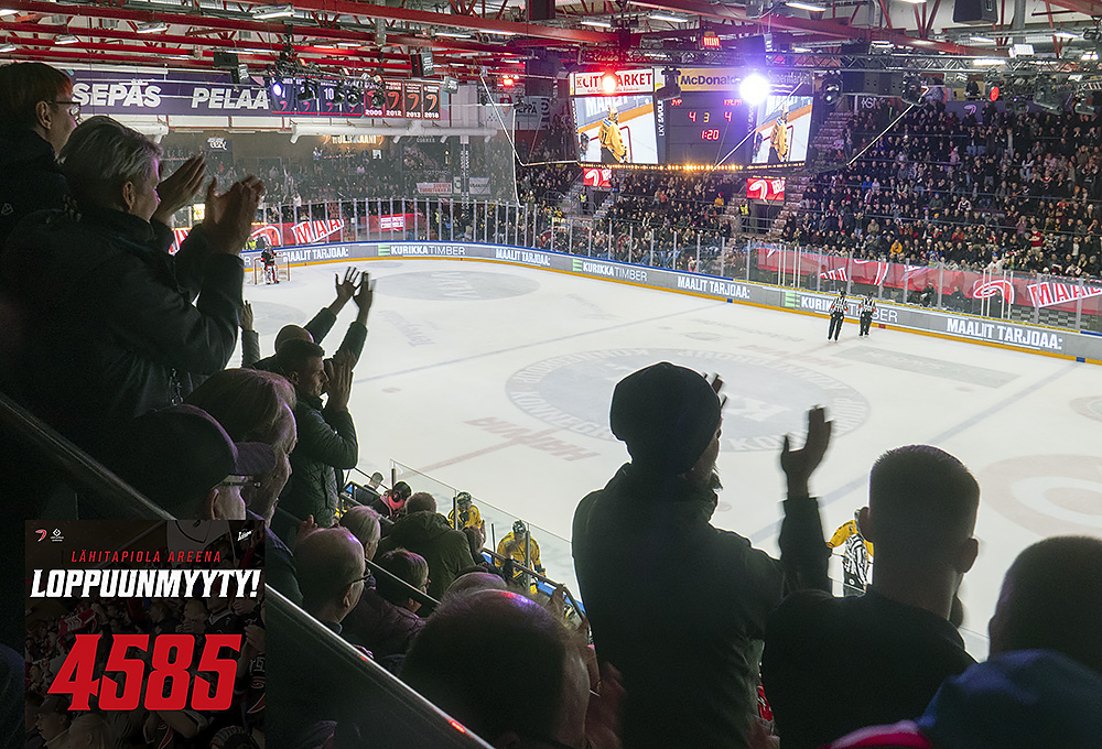 JYPin tasoitusmaalia juhlitaan katsomossa