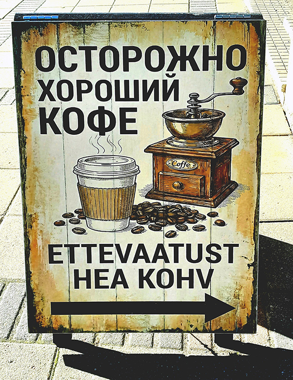 Paikallinen valtakieli on venäjä